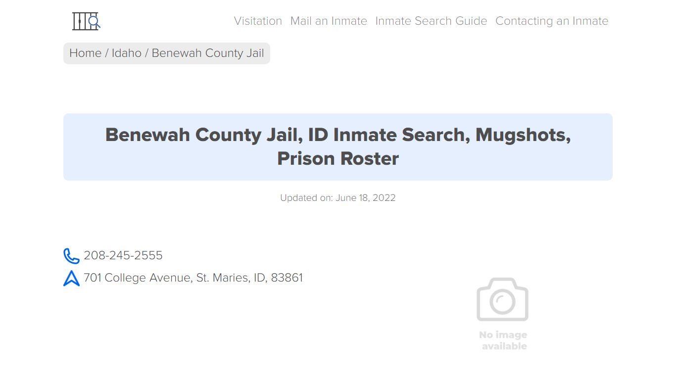 Benewah County Jail, ID Inmate Search, Mugshots, Prison Roster