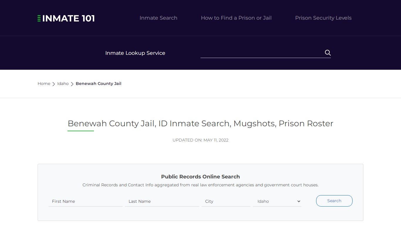 Benewah County Jail, ID Inmate Search, Mugshots, Prison Roster